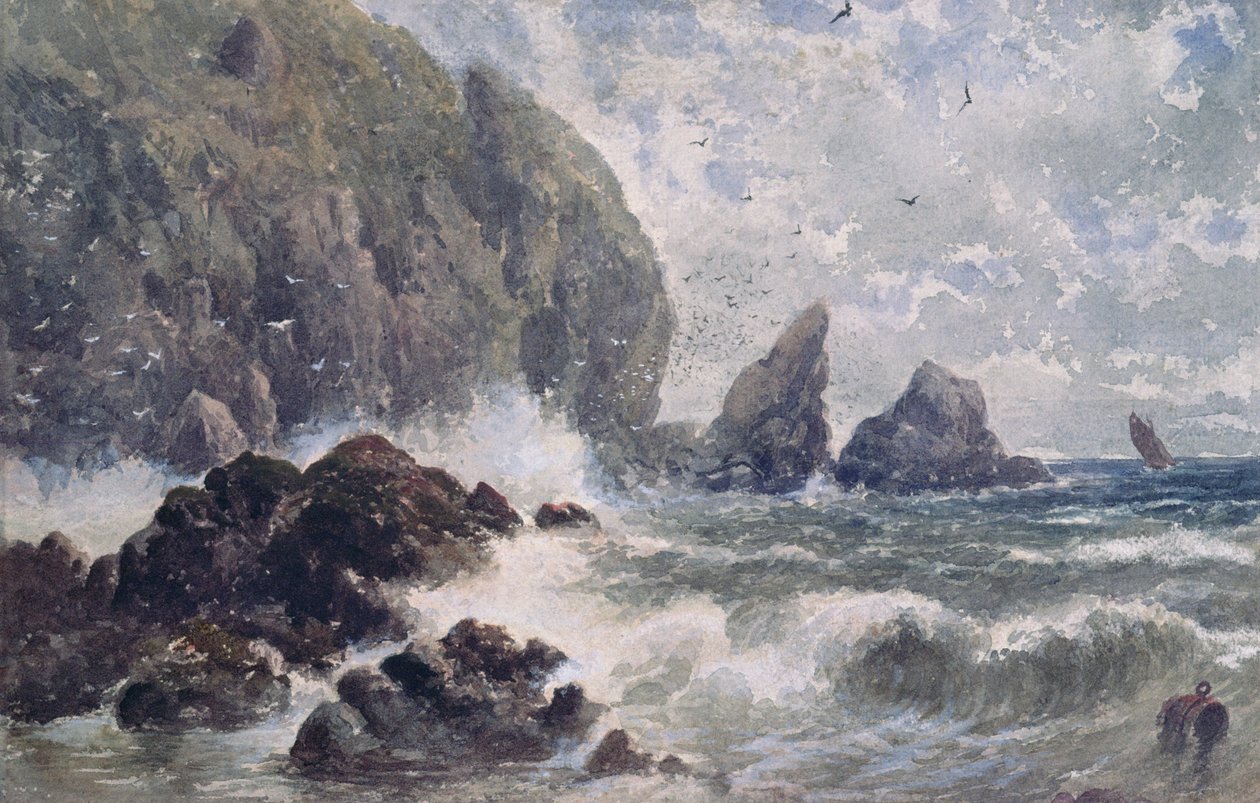 Kystscene af Samuel Bough