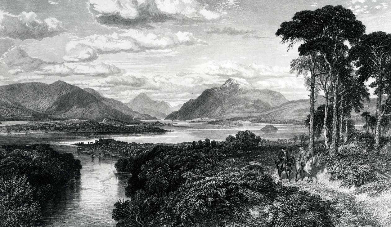 Loch Lomond, graveret af Thomas Brown, fra 