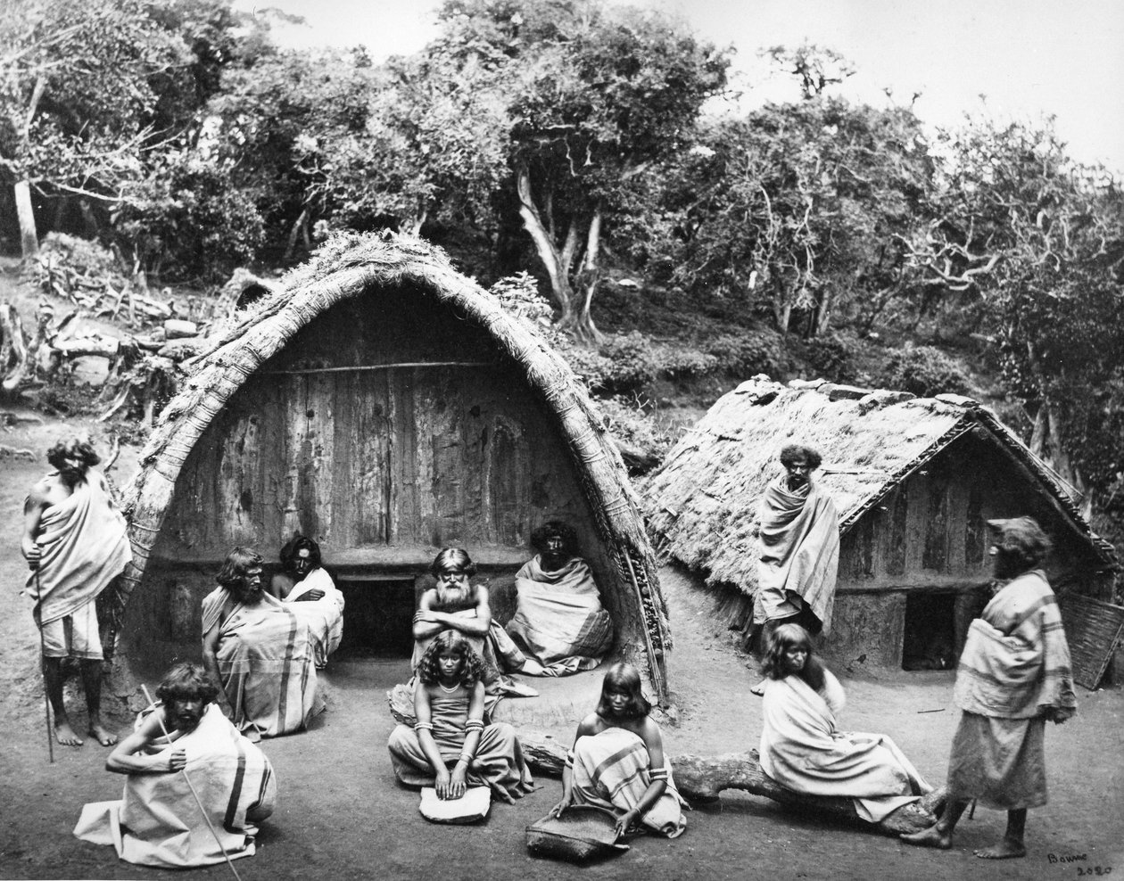 En Toda Mund ved Ootacamund, ca. 1865 af Samuel Bourne