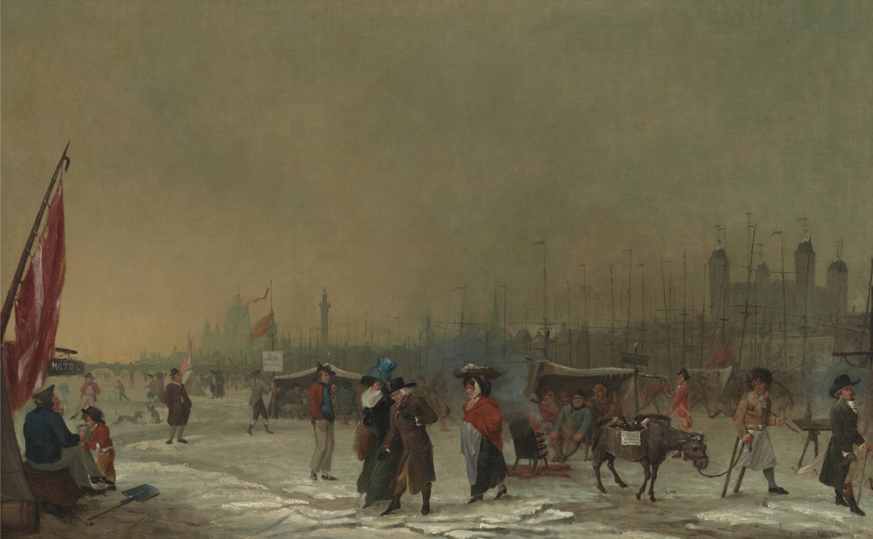 Frost på Themsen af Samuel Collings