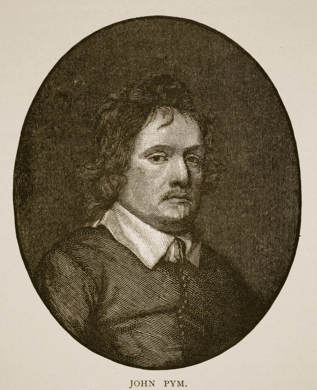 John Pym efter en miniature af Samuel Cooper af Samuel Cooper