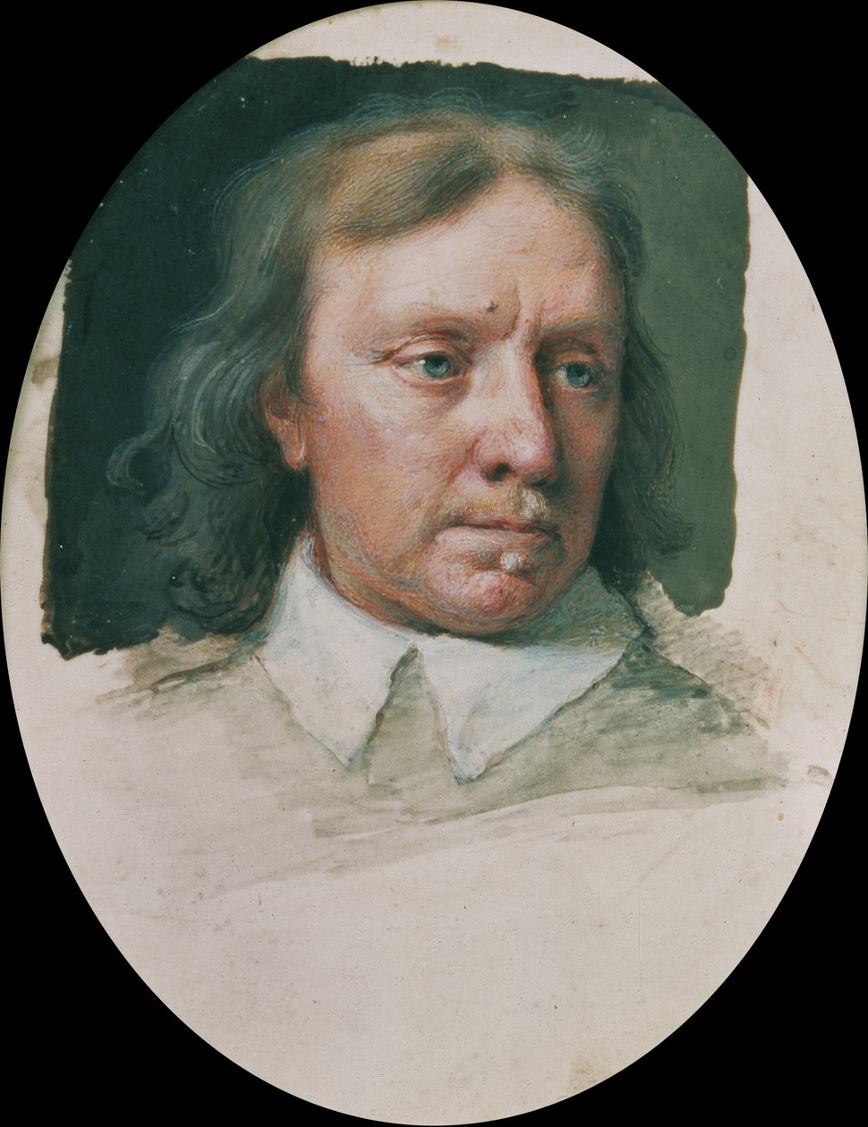 Miniature af Oliver Cromwell (ufærdig) (se også 67602) af Samuel Cooper