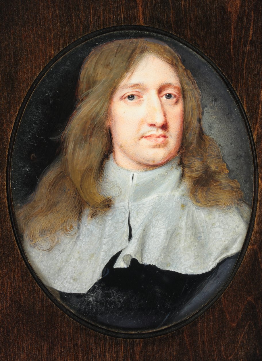 Sir Thomas Tomkyns, 1661 (wc på vellum) af Samuel Cooper