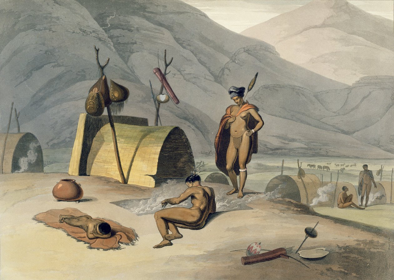 Bosjemans Frying Locusts, plade 26 fra 