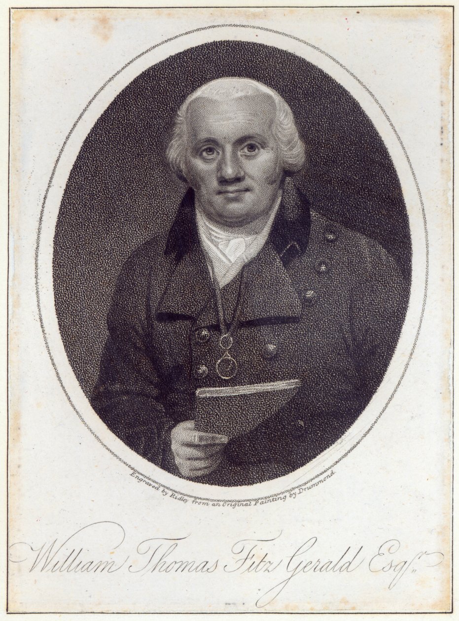 William Thomas Fitzgerald, graveret af William Ridley af Samuel Drummond