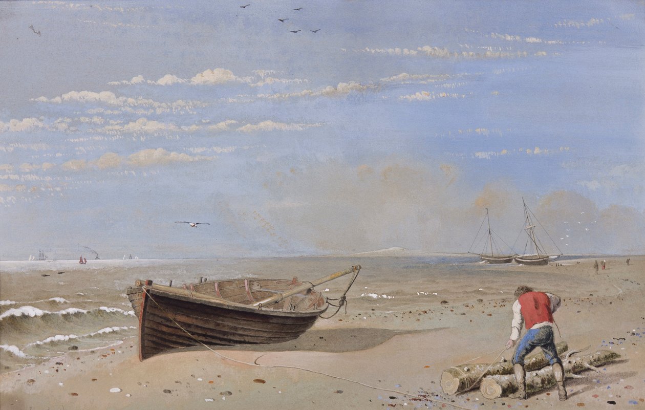I nærheden af Forres (wc und gouache på papir) af Samuel Dukinfield Swarbreck