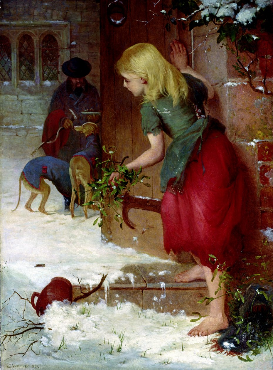 Misteltensælger, 1871 af Samuel Edmund Waller