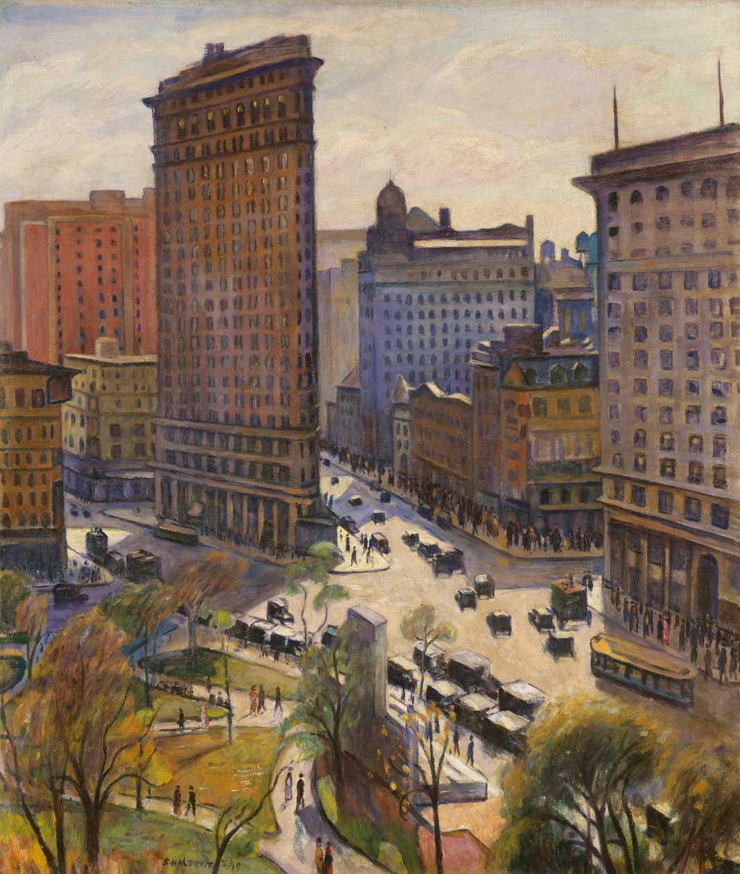 The Flatiron Building, 1919 af Samuel Halpert