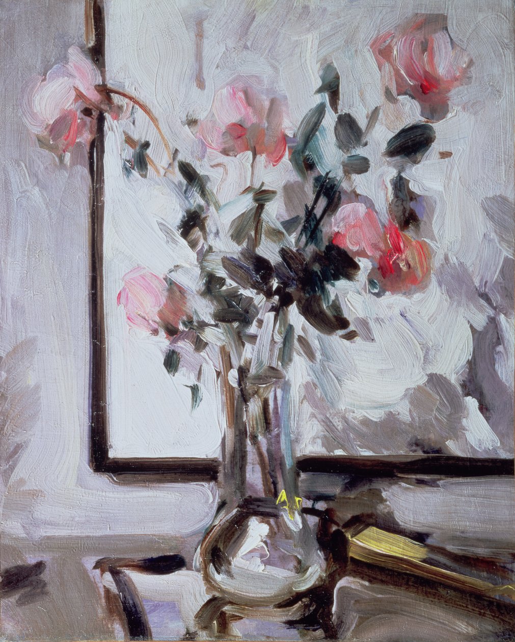 Stilleben med roser af Samuel John Peploe
