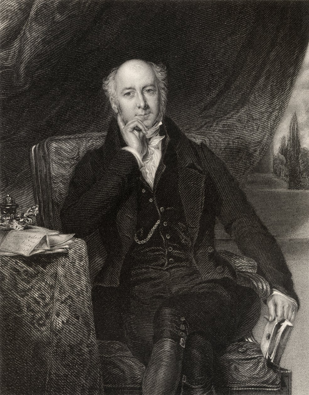 Sir Charles Mansfield Clarke, graveret af J. Cochran, fra 