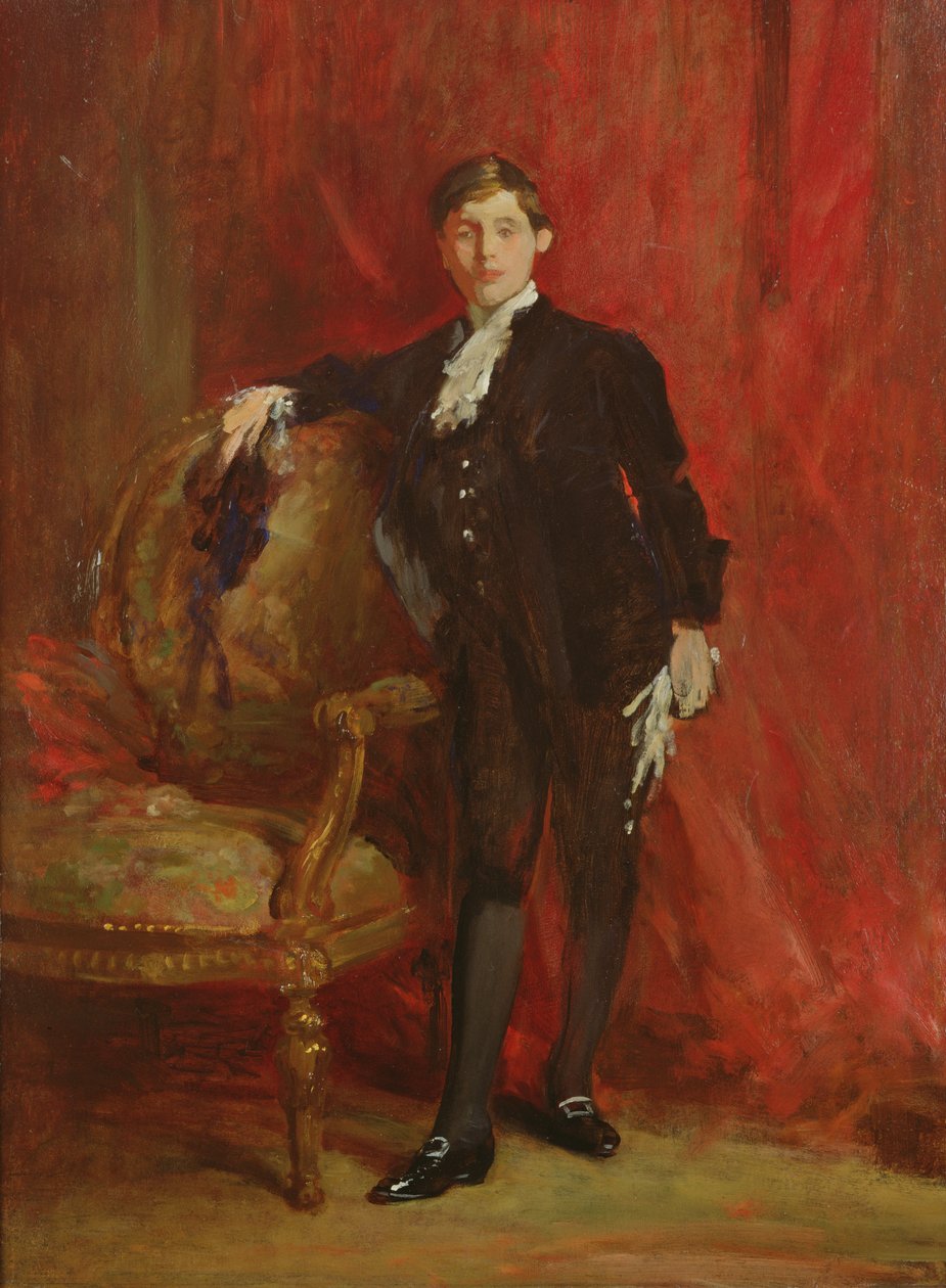 Lord Michelham klædt ud som pageboy ved George V