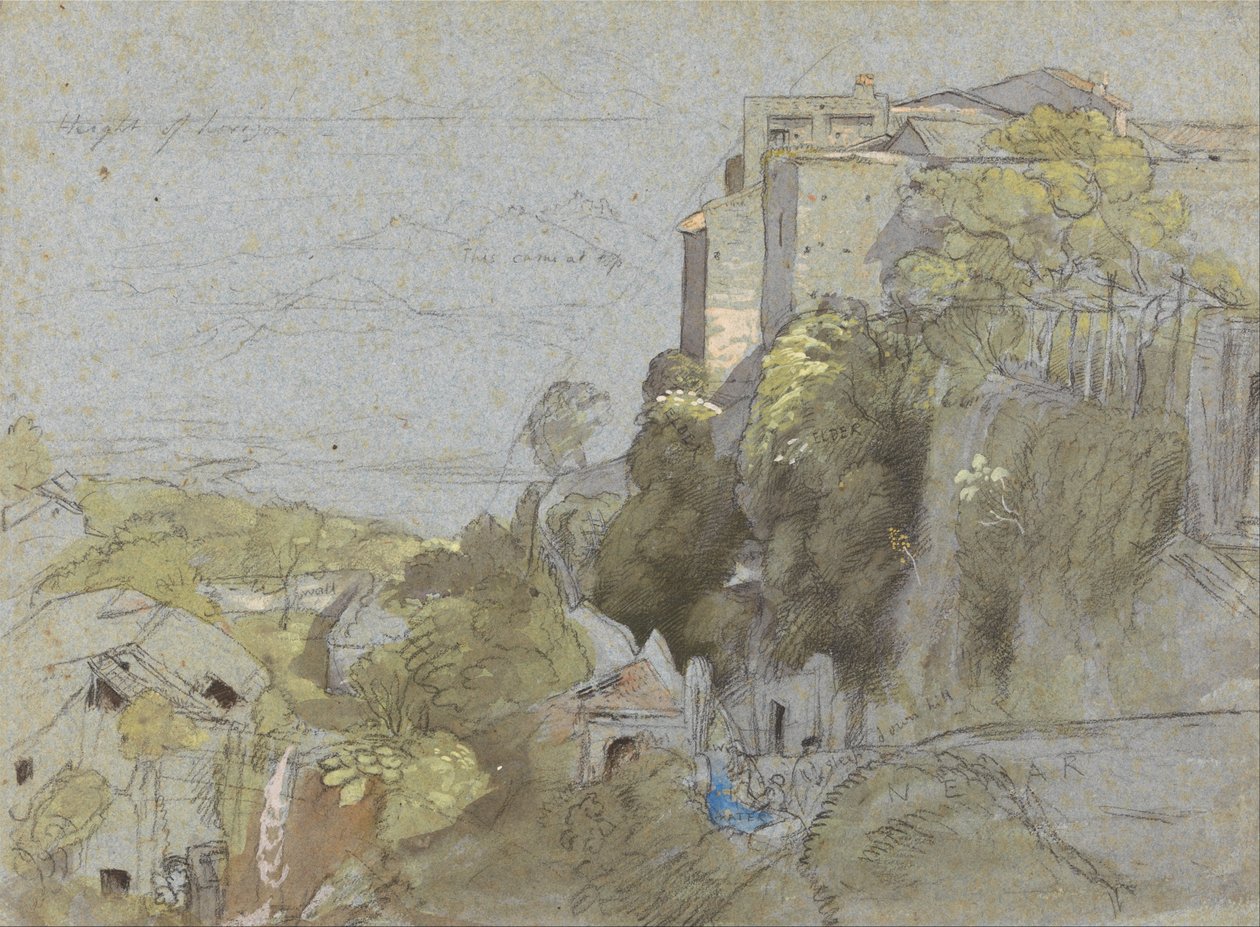 Italiensk Hill Town af Samuel Palmer