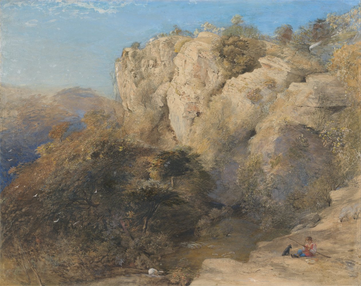 Rocky Landskab i Wales af Samuel Palmer