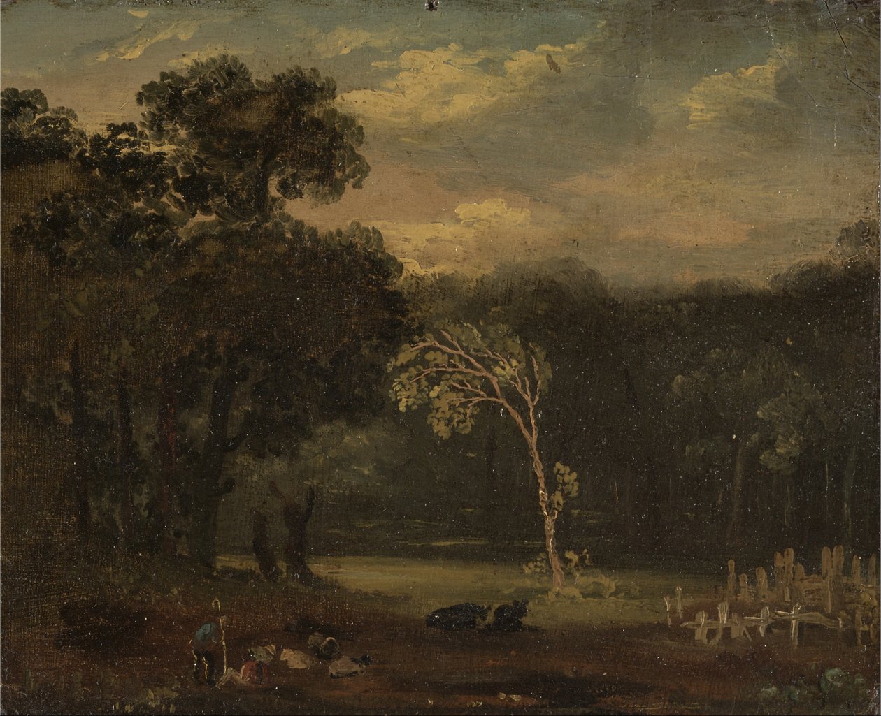 Skitse fra naturen i Sion Park af Samuel Palmer