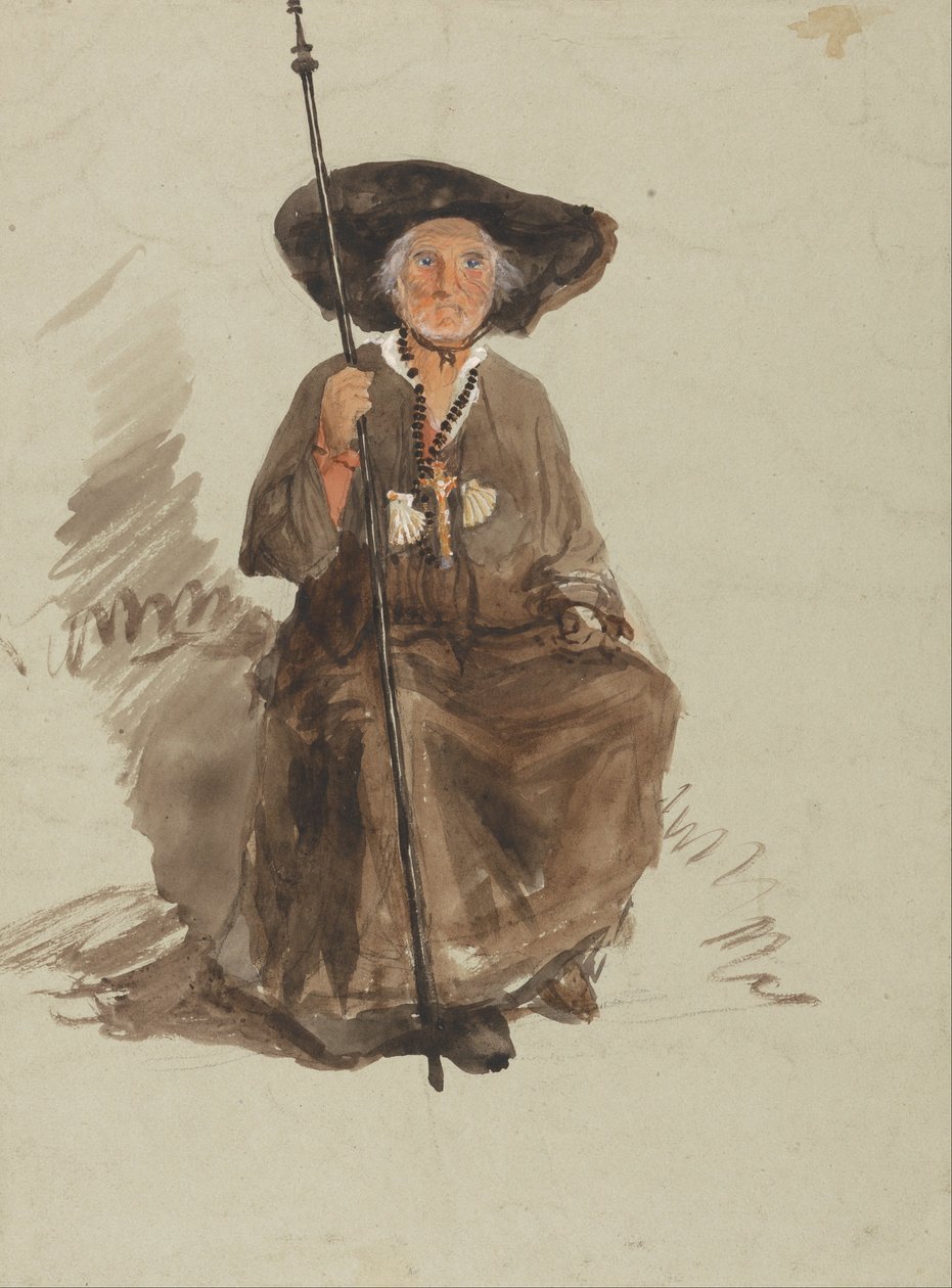 Studie af en pilgrim af Samuel Palmer