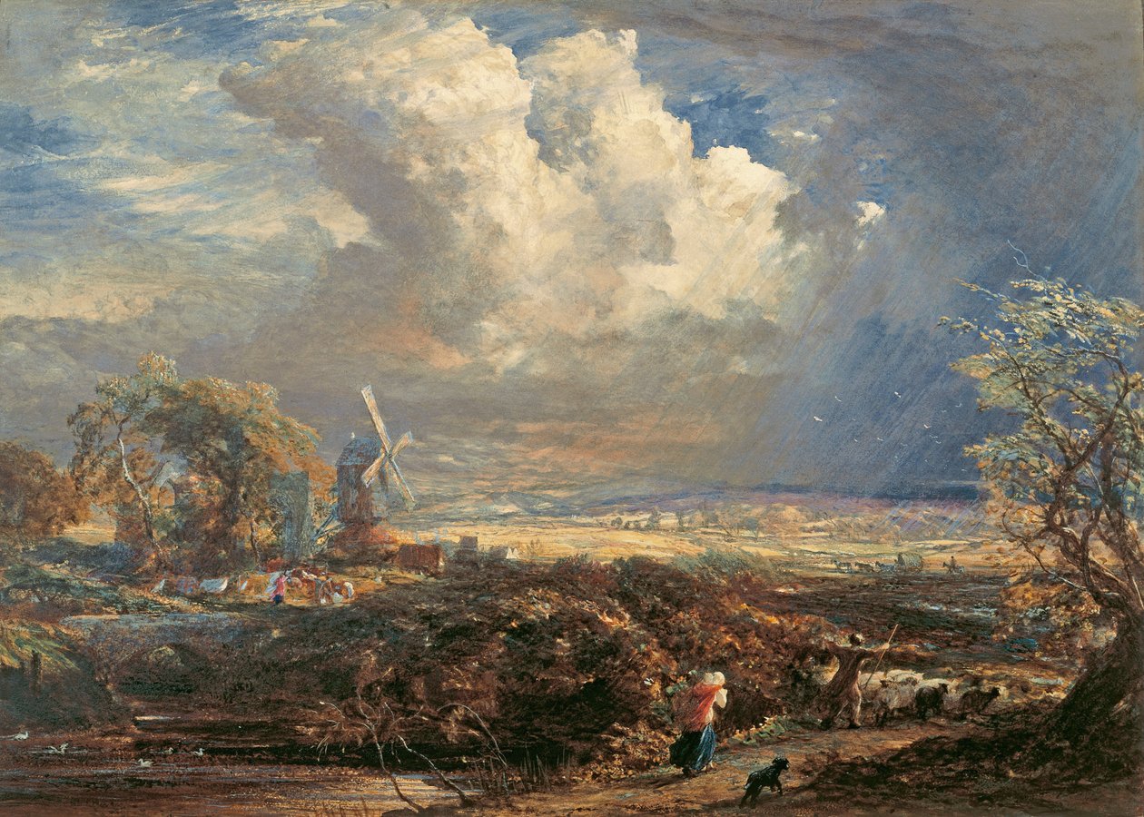 Sommerstorm nær Pulborough, Sussex af Samuel Palmer