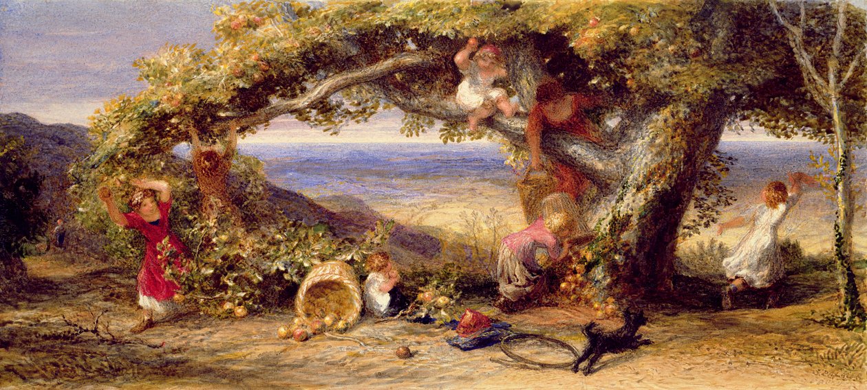 The Patriarch of the Orchard, 1861 (wc og gouache på papir) af Samuel Palmer