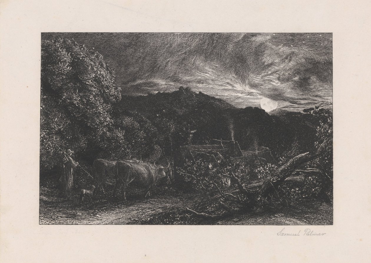 Den trætte plovmand af Samuel Palmer