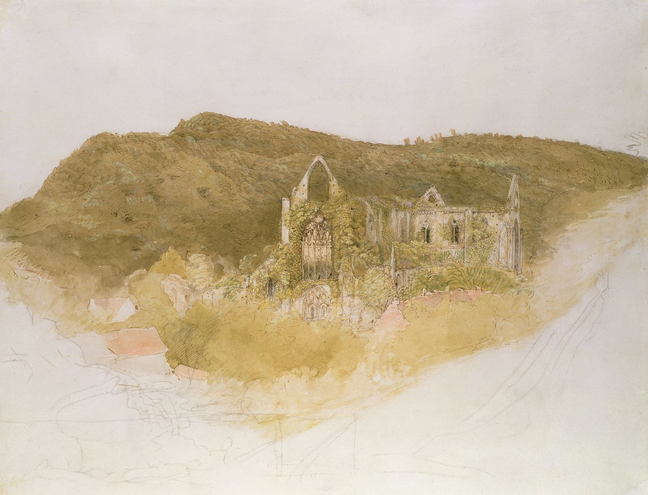 Tintern Abbey af Samuel Palmer