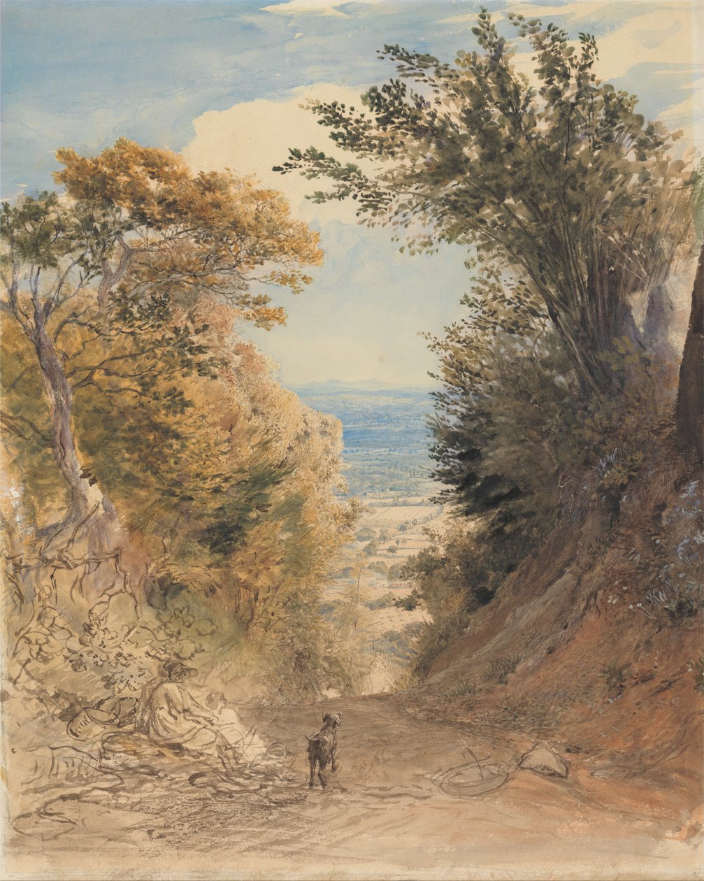 Udsigt fra Rooks Hill, Kent af Samuel Palmer