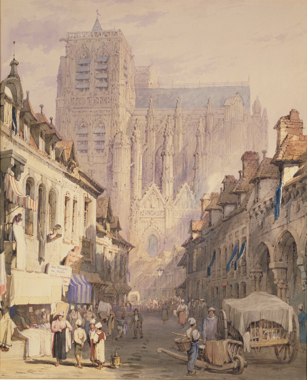 Church of St. Wolfram i Abbeville af Samuel Prout