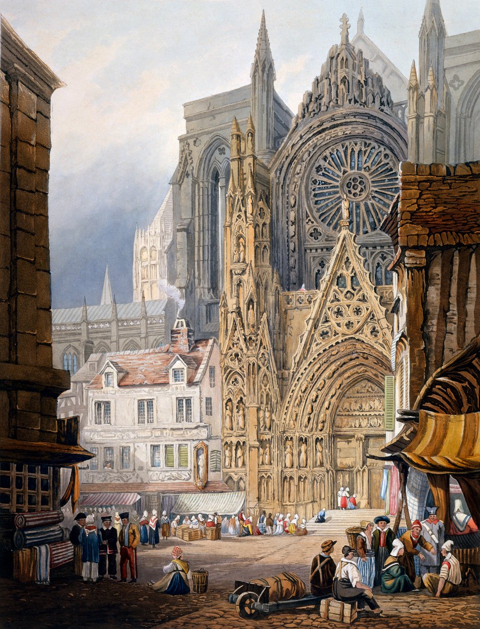 Katedralen i Rouen af Samuel Prout