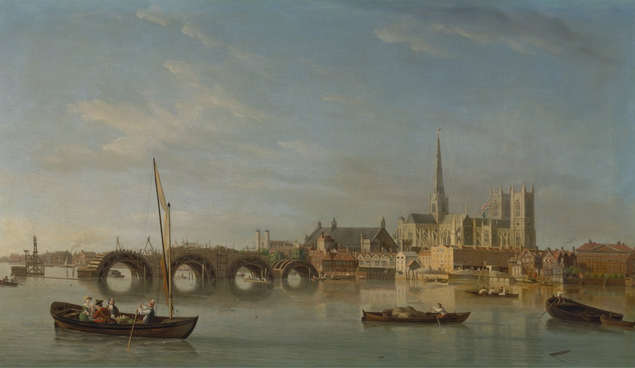 Bygningen af Westminster Bridge af Samuel Scott