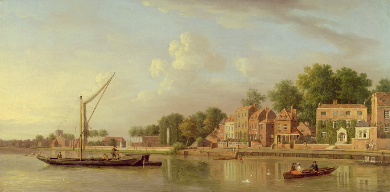Themsen ved Twickenham, ca. 1760 af Samuel Scott