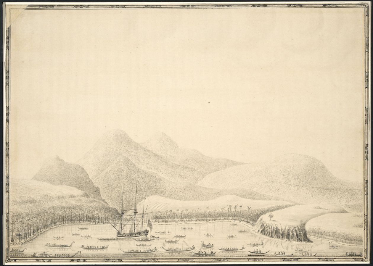 Otaheite (dvs. Tahiti) eller King Georges Island af Samuel Wallis (1728–1795) af Samuel Wallis