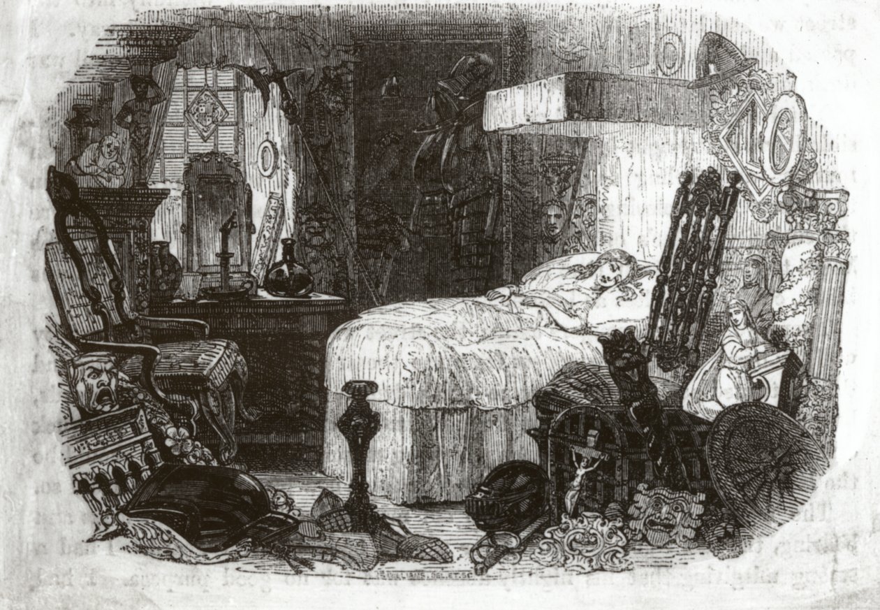 Lille Nell - det smukke barn i sin blide slumretid, 1840-41 af Samuel Williams