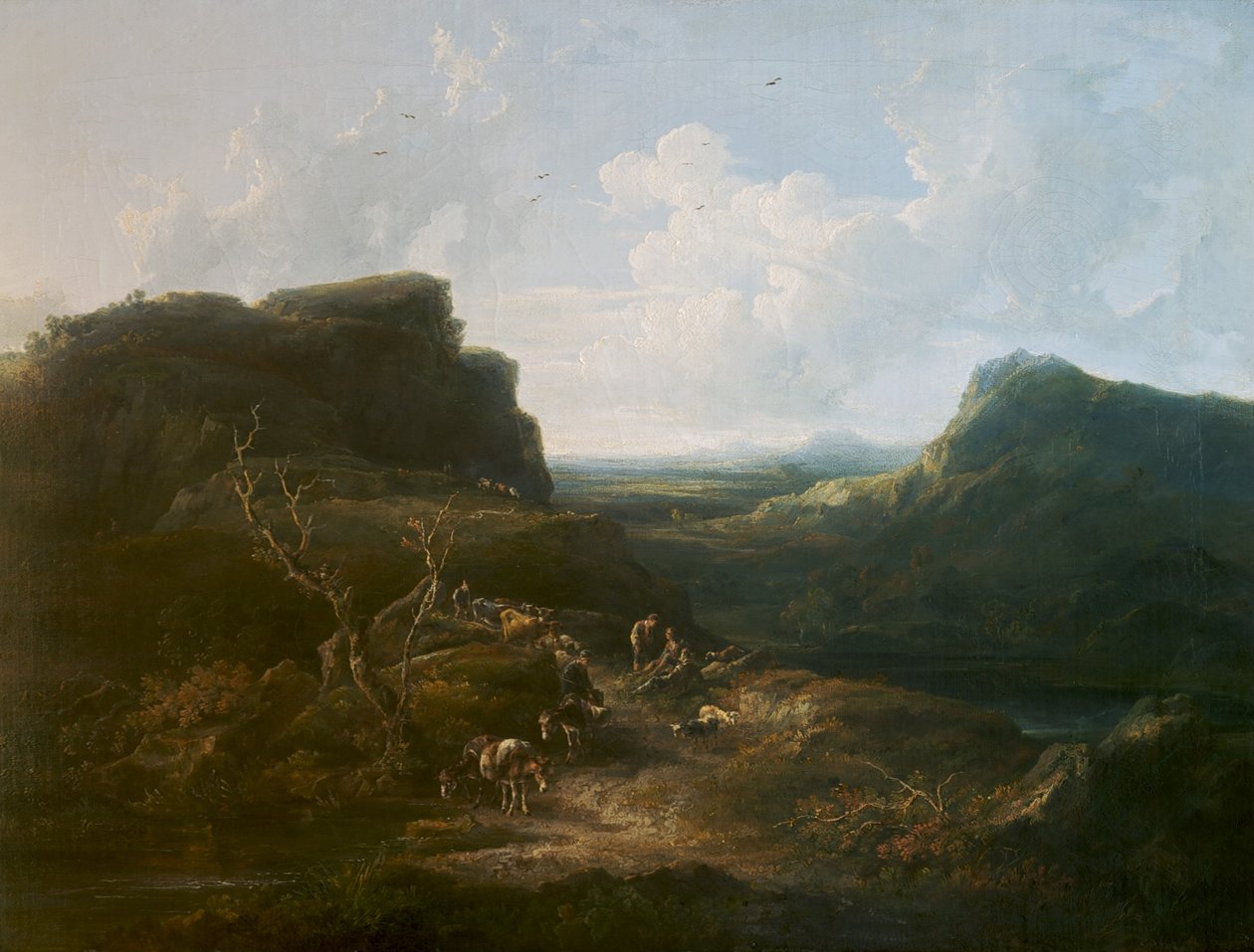bjergrigt landskab af Samuel Williamson