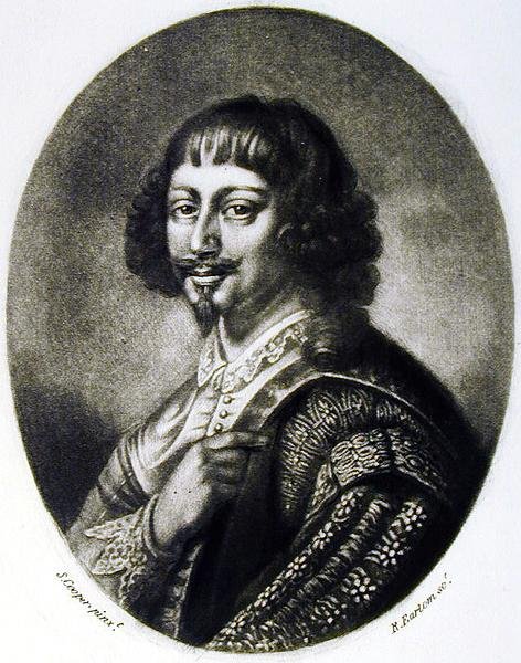 Endymion Porter (1587-1649) illustration fra Portraits of Characters Illustrious in British History, indgraveret af Richard Earlom (1743-1822) (mezzotint) af Samuel after Cooper