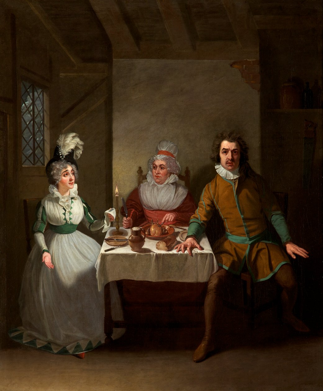 Bland, Booth og Bannister i "The Children in the Wood" af Morton, Haymarket Theatre, 1793 af Samuel de Wilde