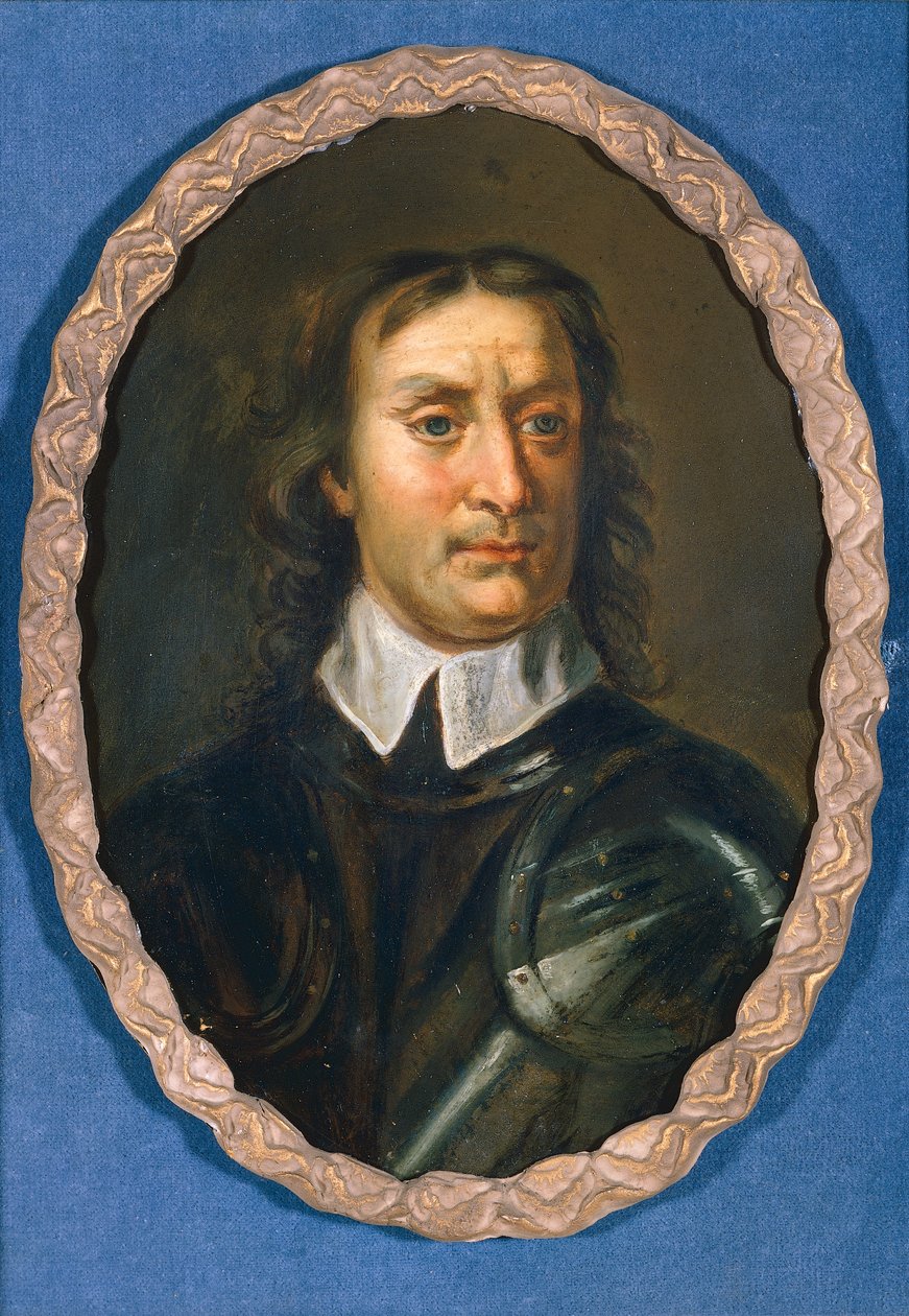 Oliver Cromwell, ca. 1670-90 (olie om bord) af Samuel (after) Cooper