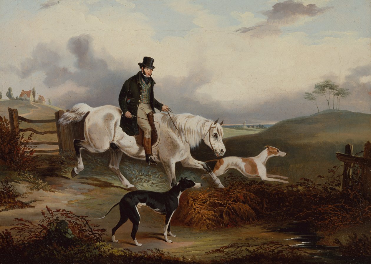 Coursing: Setting Out (olie på lærred) af Samuel Alken