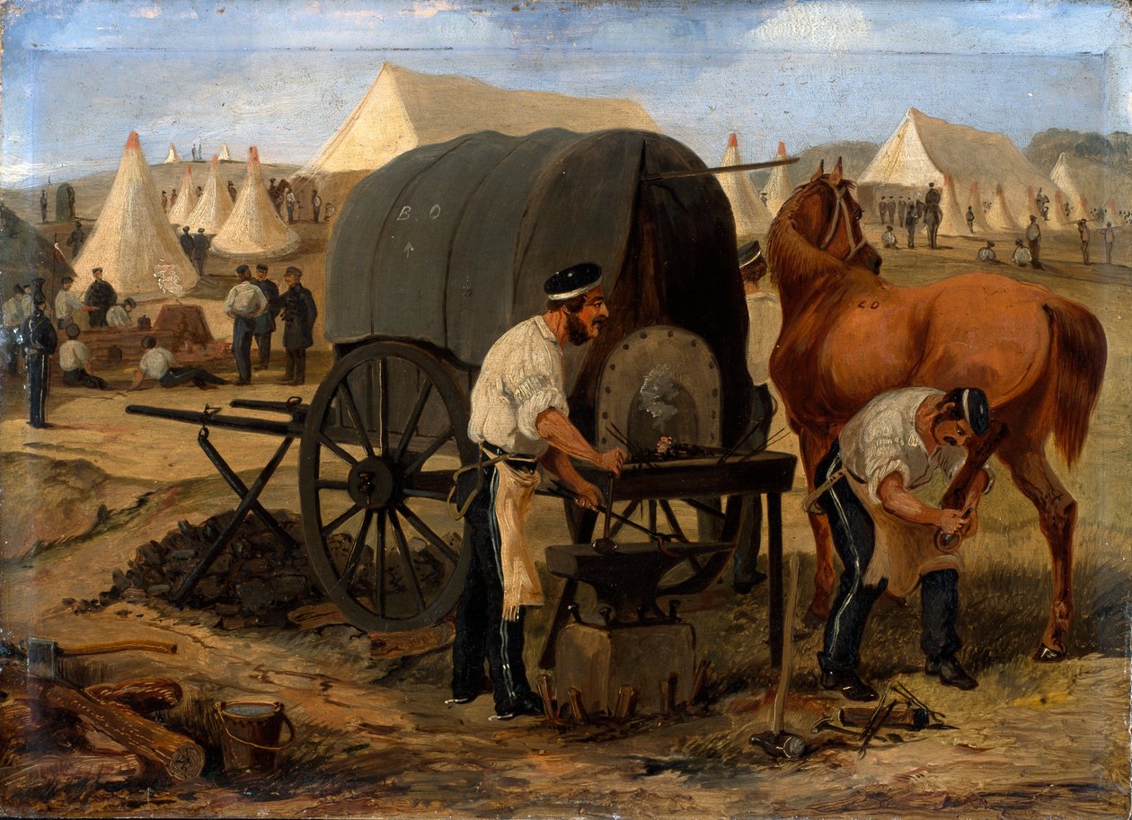Hovslagere af 17. Regiment af af Samuel Alken