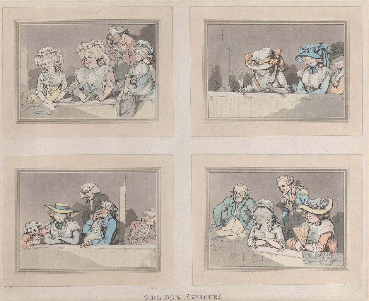 Sidekasseskitser, 5. juni 1786. af Samuel Alken