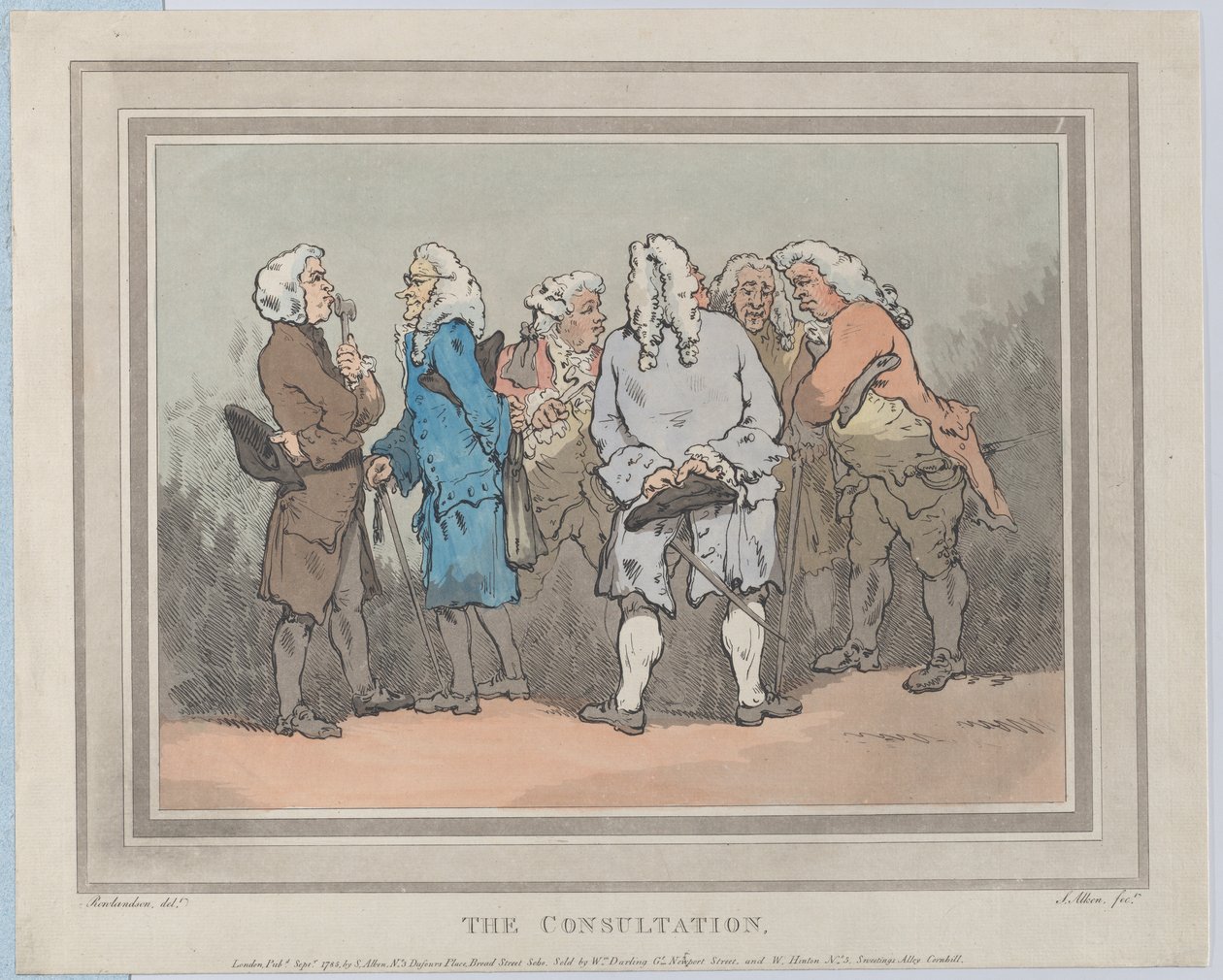 Konsultationen, september 1785., september 1785. af Samuel Alken