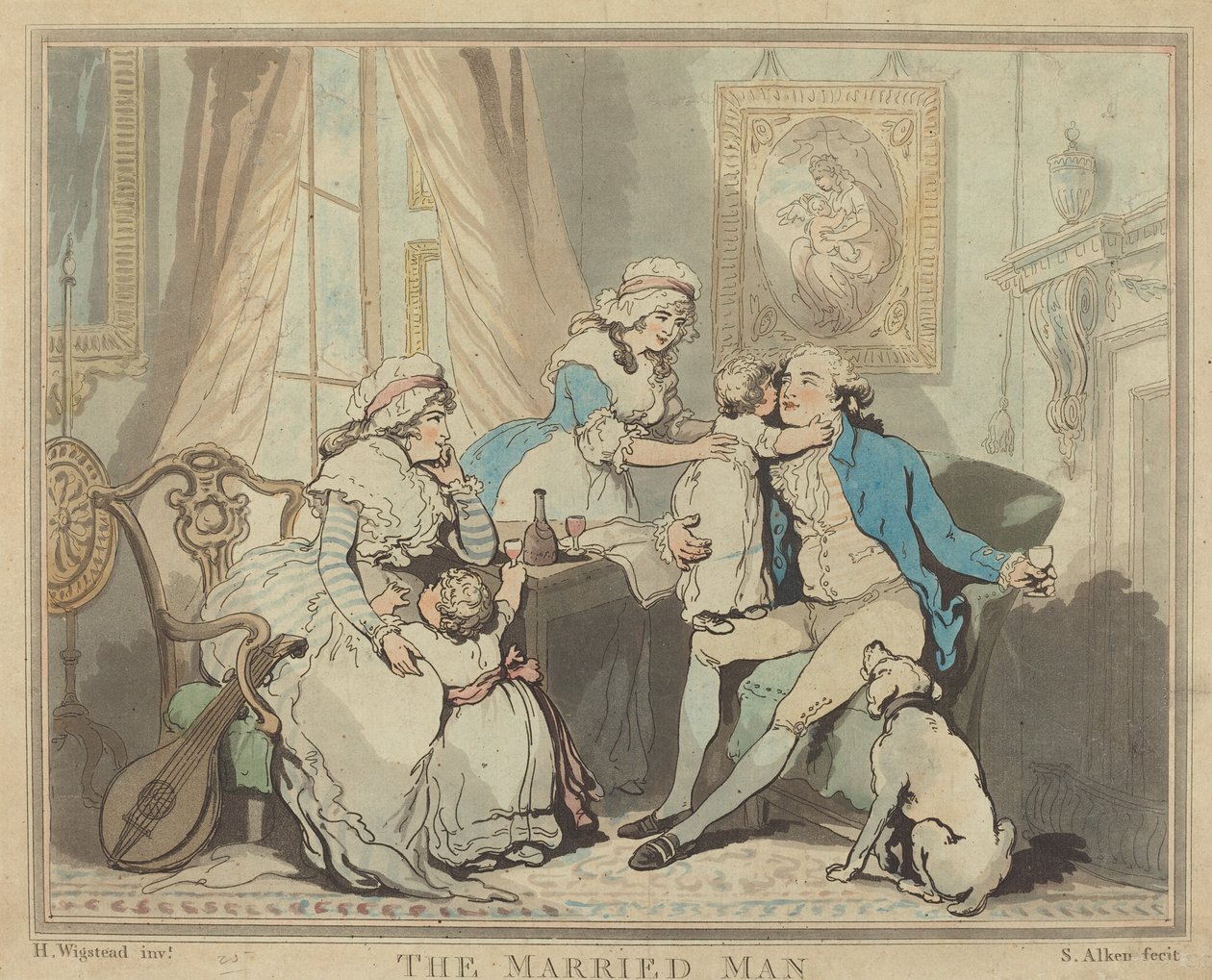 Den gifte mand af Samuel Alken after H. Wigstead
