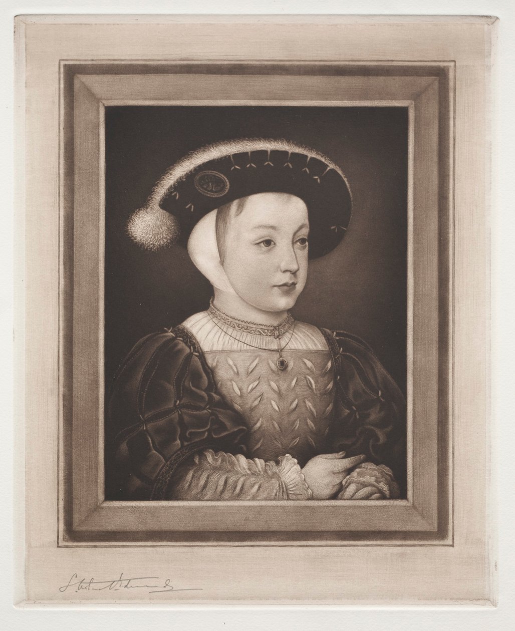 François II Dauphin af Frankrig, det 19.-20. århundrede. af Samuel Arlent Edwards