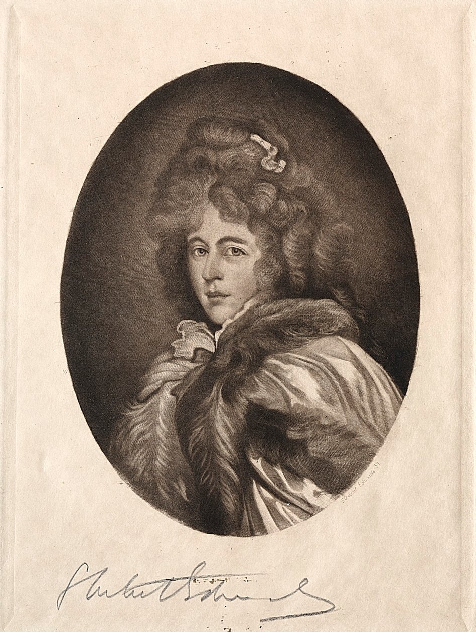 Frøken Farren, grevinde af Derby, det 19.-20. århundrede. af Samuel Arlent Edwards