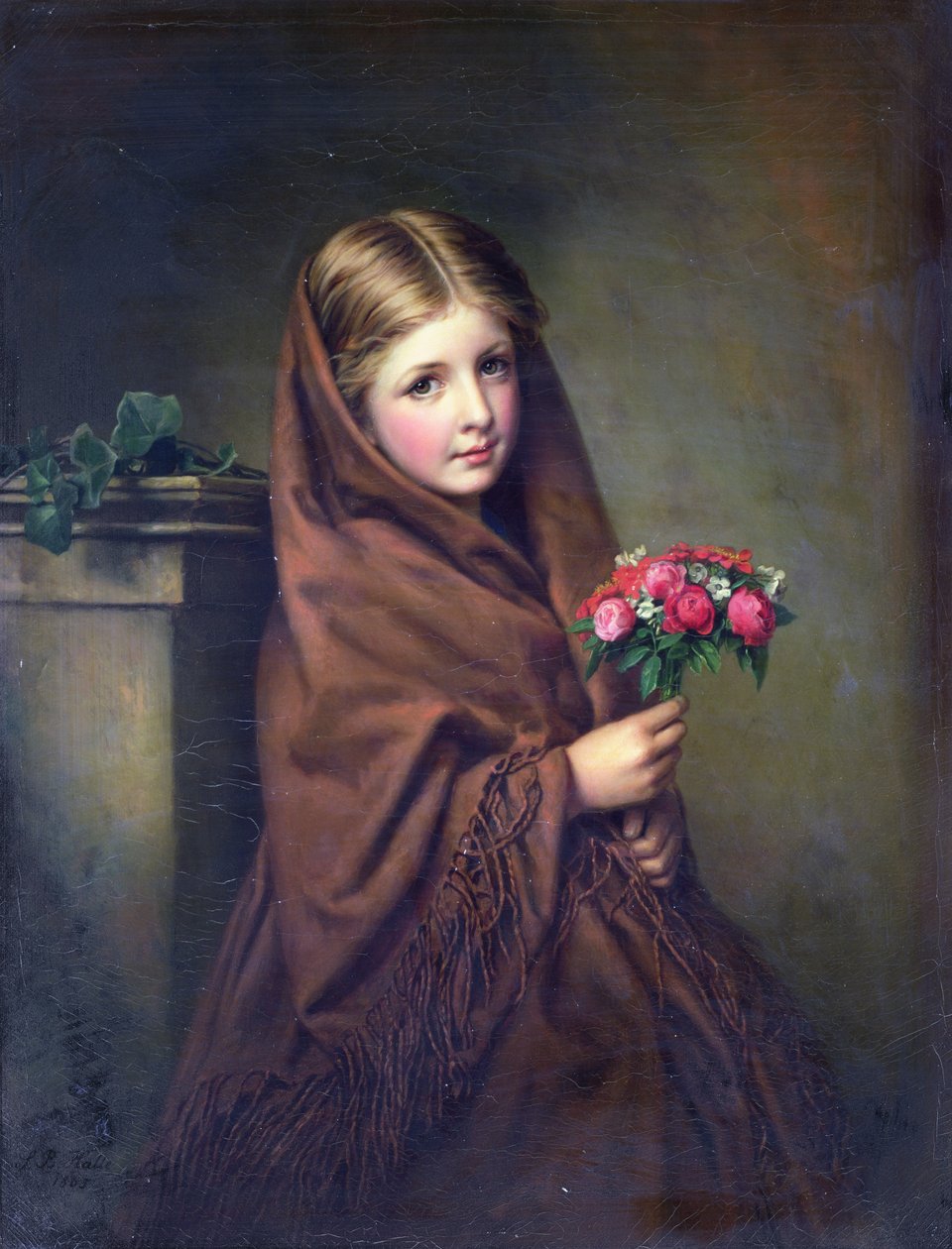 En London Blomsterpige af Samuel Baruch Halle