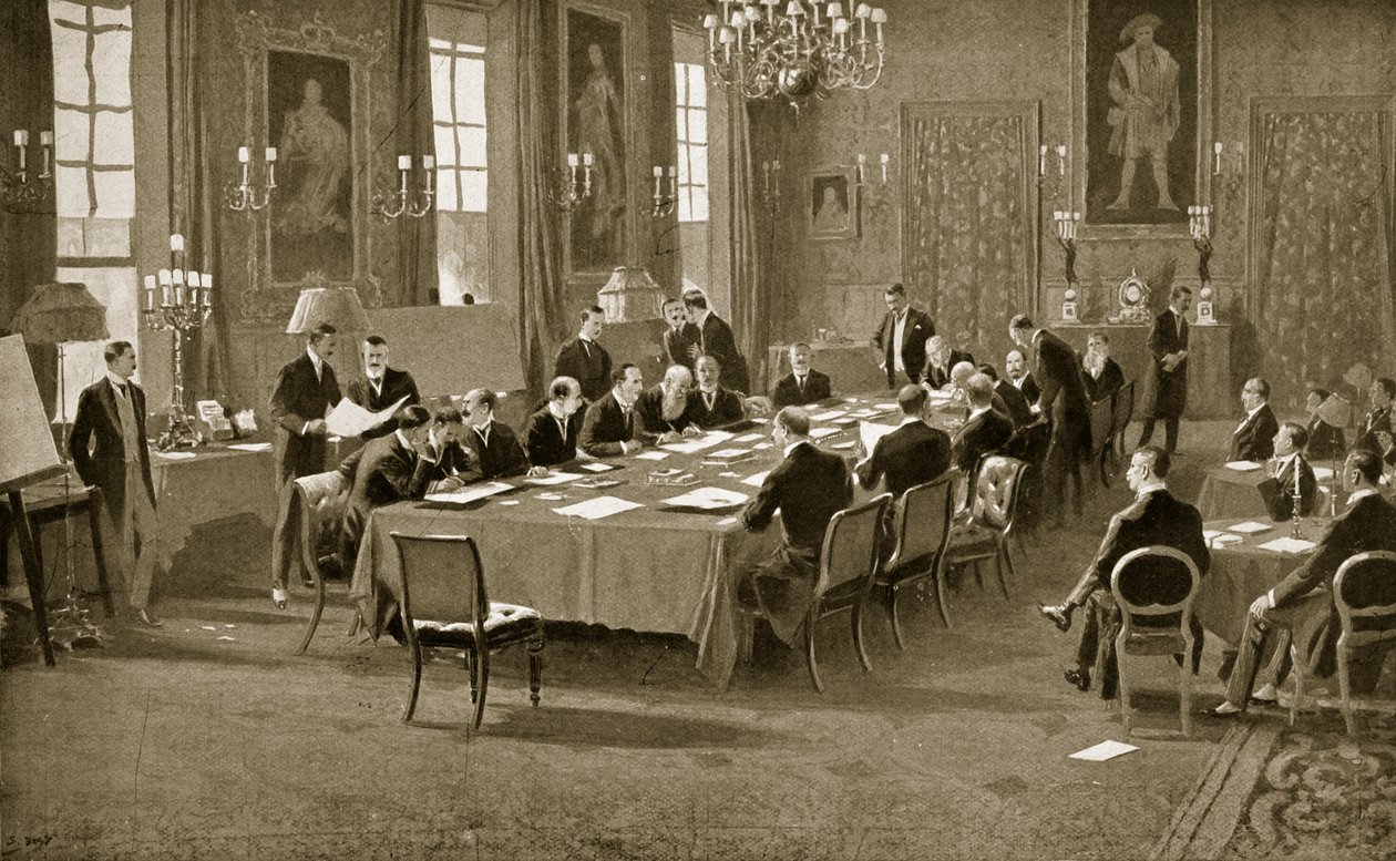 Underskrivelse af London-traktaten, 1913 af Samuel Begg