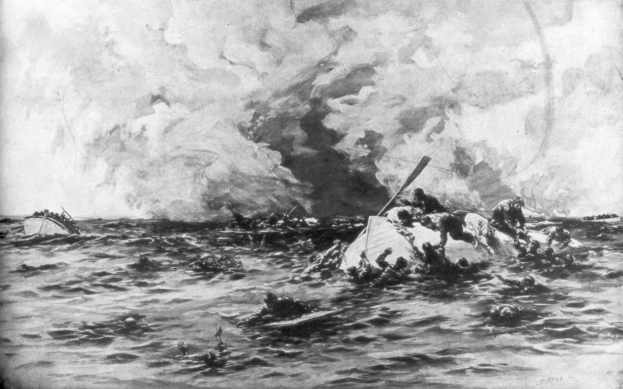 Redningsbådene fra RMS Lusitania, 7. maj 1915, 1926 af Samuel Begg