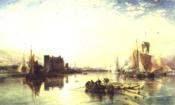 Port Glasgow, aften af Samuel Bough