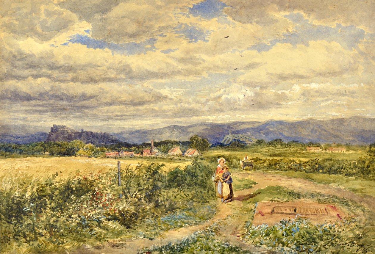 The Borestone, Bannockburn af Samuel Bough