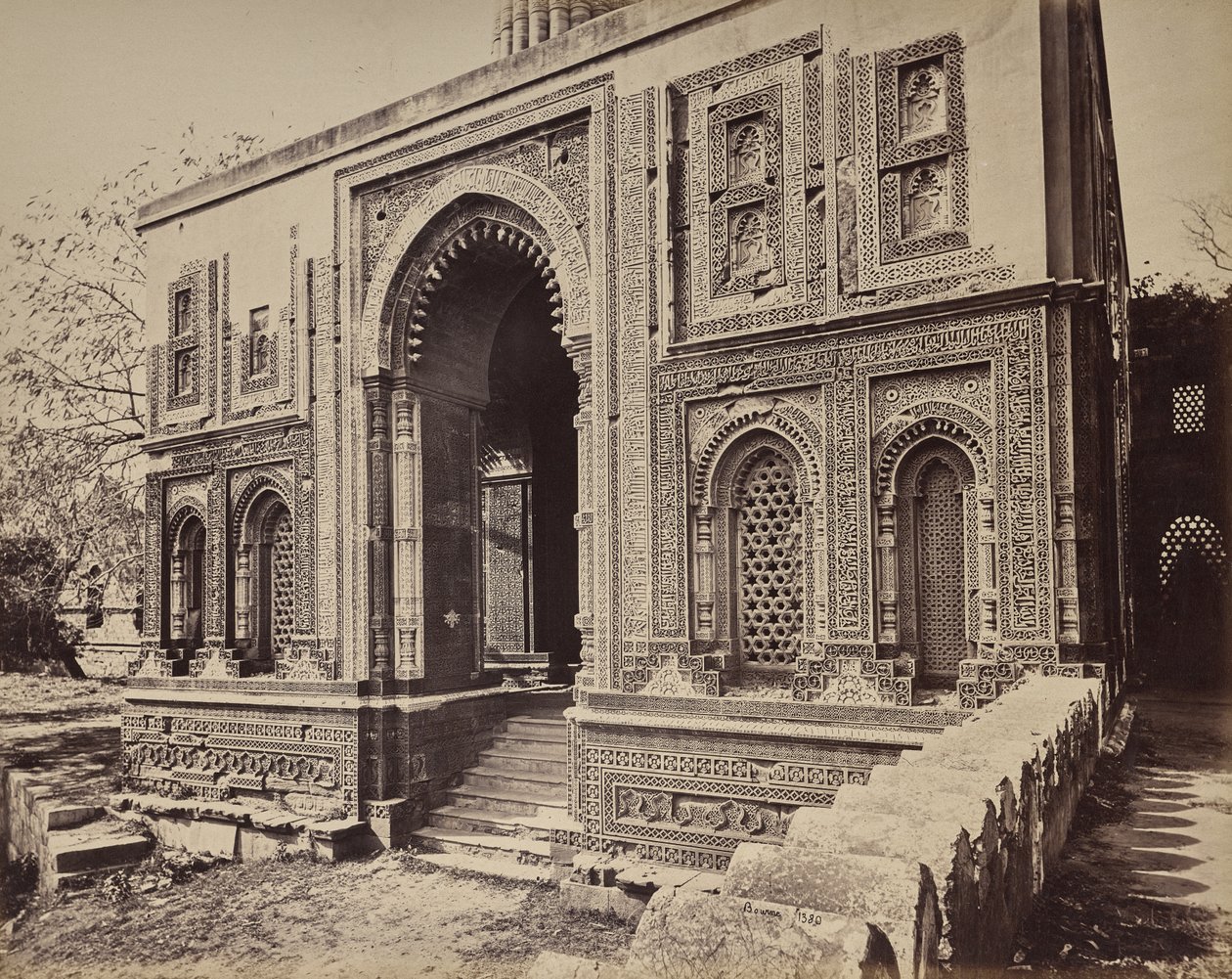 Delhi. Indgangsport til Allahood Deens palads, Gamle Delhi af Samuel Bourne