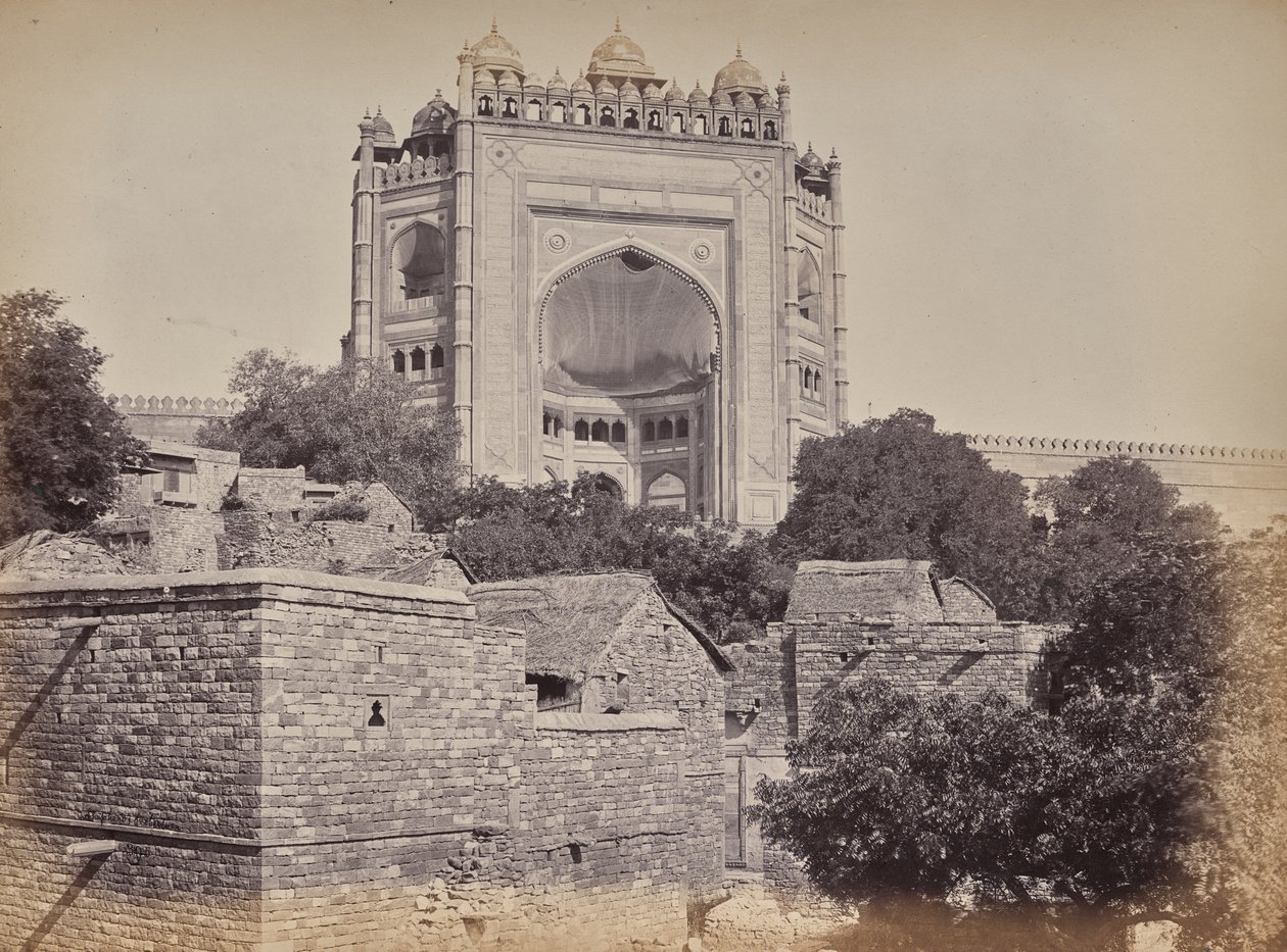 Vagtporten ved fortet i Fatehpur Sikri af Samuel Bourne
