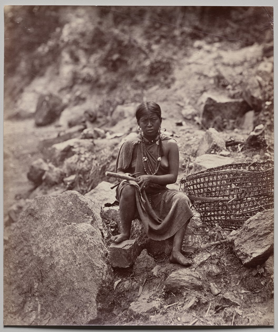 Lepcha Woman (number 1908) af Samuel Bourne