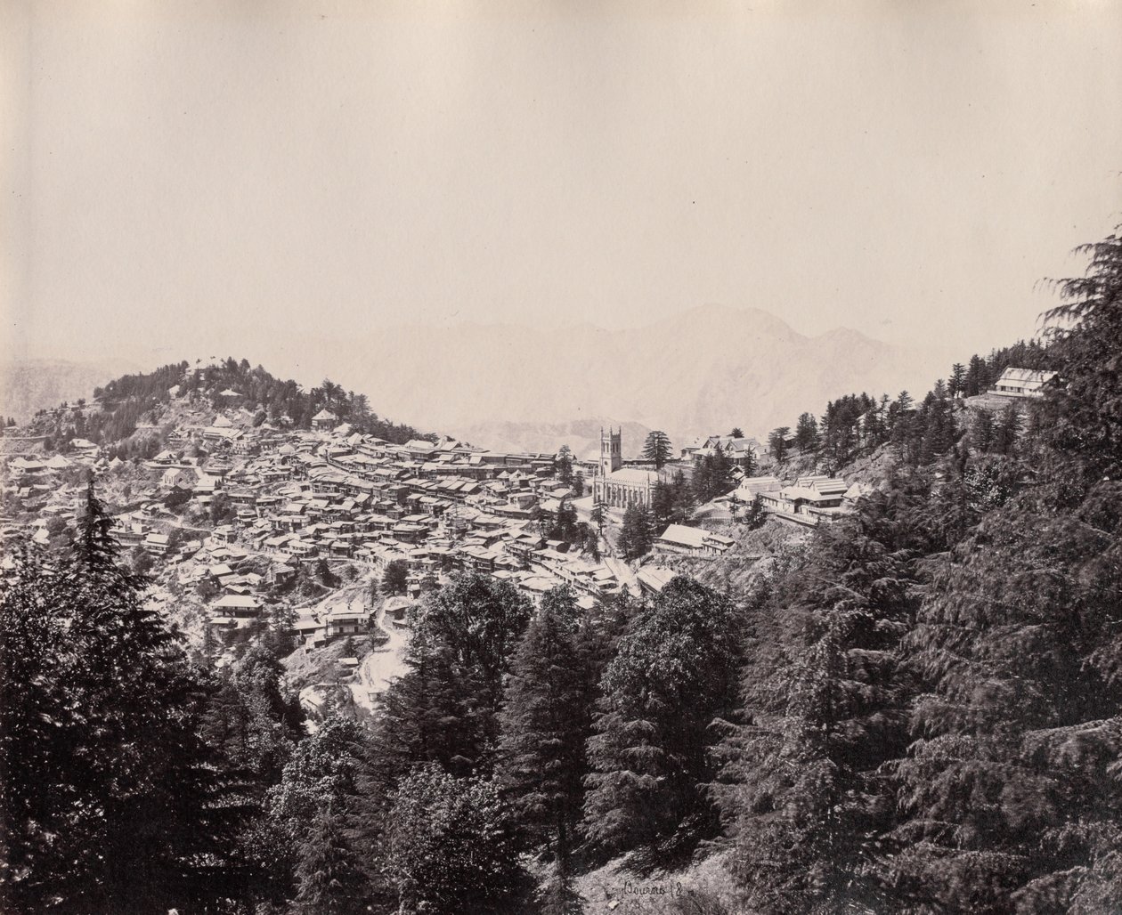 Shimla af Samuel Bourne